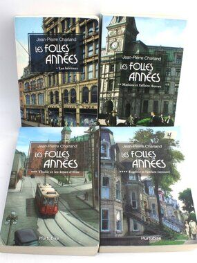 lot 4 Livres books Jean-Pierre Charland - Les Folles Années Tome 1 a 4 French